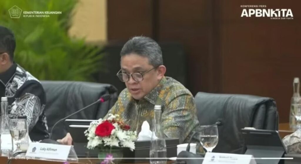 Purbaya mencopot dua Direktur Jenderal (Dirjen) Kemenkeu yakni Febrio Nathan Kacaribu dari posisi Dirjen Strategi Ekonomi dan Fiskal serta Luky Alfirman dari posisi Dirjen Anggaran. (KEMENKEU/DMNetwork.com)